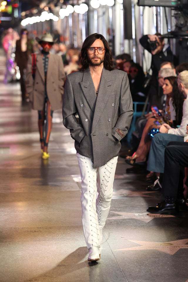 Jared Leto Walking Runway Gucci Parade