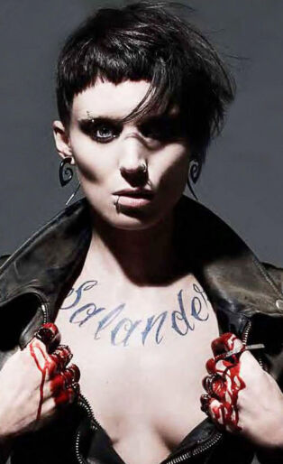 Rooney Mara as Lisbeth Salander in The Girl With A Dragon Tattoo
