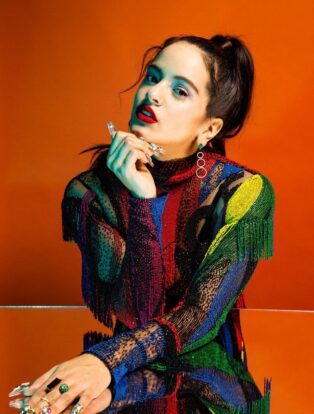 Rosalia Against An Orange Background