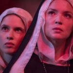 Titular Nun Played by Virginie Efira and her lover fellow Nun Played by Daphne Patakia in Benedetta