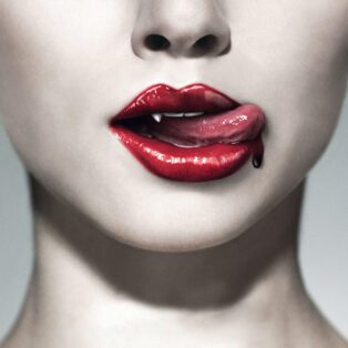 True Blood Image of tongue and mouth with dripping blood