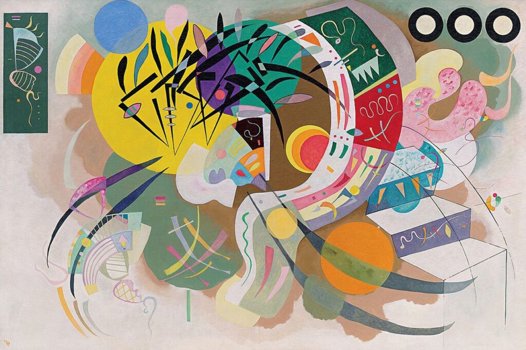 Vasily Kandinsky, Dominant Curve, April 1936. 2018 ARS NY