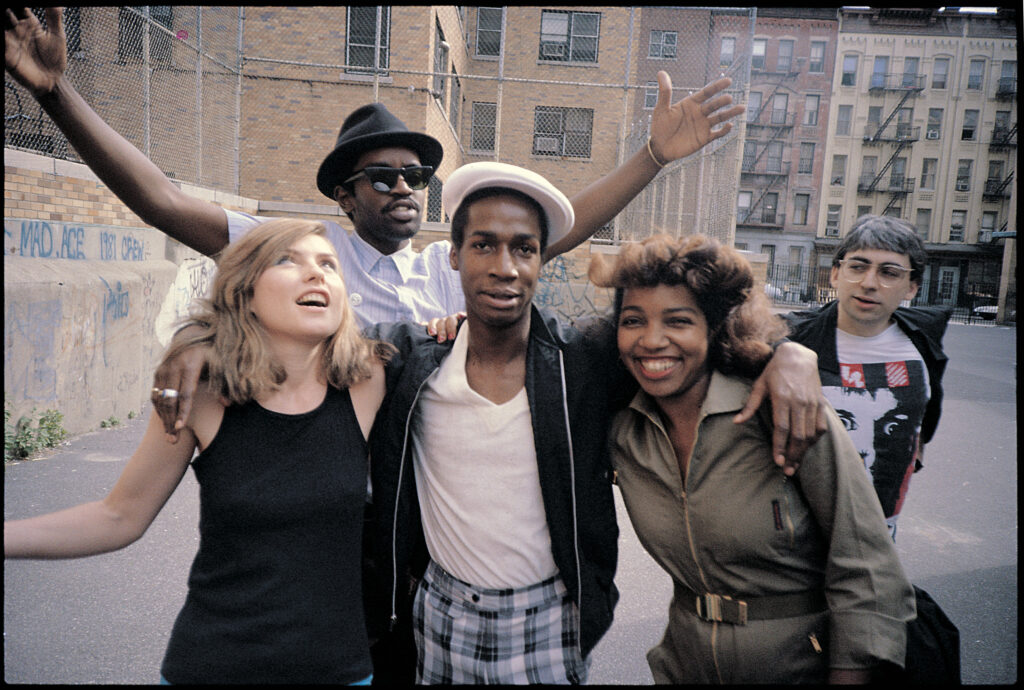 80s-Music Debbie Harry and Chris Stein With Neighborhood Friends, NYC, By Charlie Ahearn