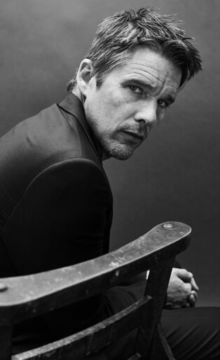 Ethan Hawke Black and White Portrait