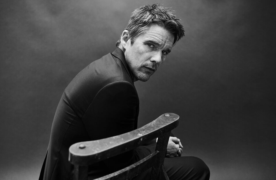 Ethan Hawke Black and White Portrait