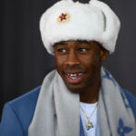 Tyler the Creator in White Fur Russian Hat