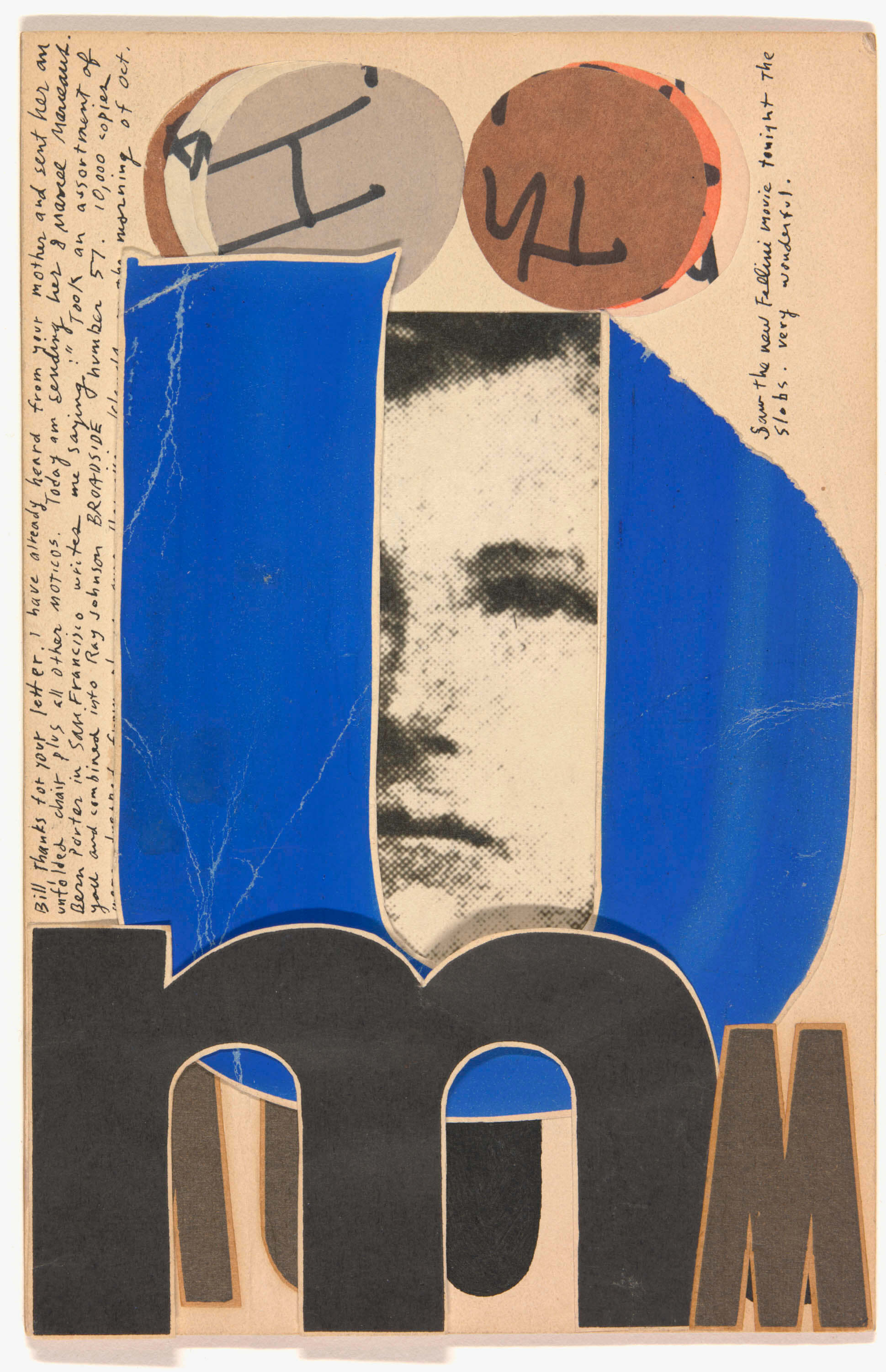 Ray Johnson. Rimbaud, 1957–60 Promised gift of The William S. Wilson Collection of Ray Johnson. © Ray Johnson Estate.