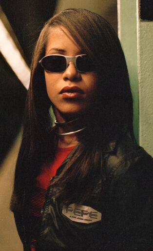 Aaliyah wearing shades publicity Credit: Marc Baptist