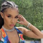Bia in Jeweled Choker and Tank Top