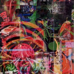 “Untitled.” Tony Hope. Acrylic, spray foam, resin on wood panel. 28.5 x 18 x 1.5 in. Courtesy von ammon co