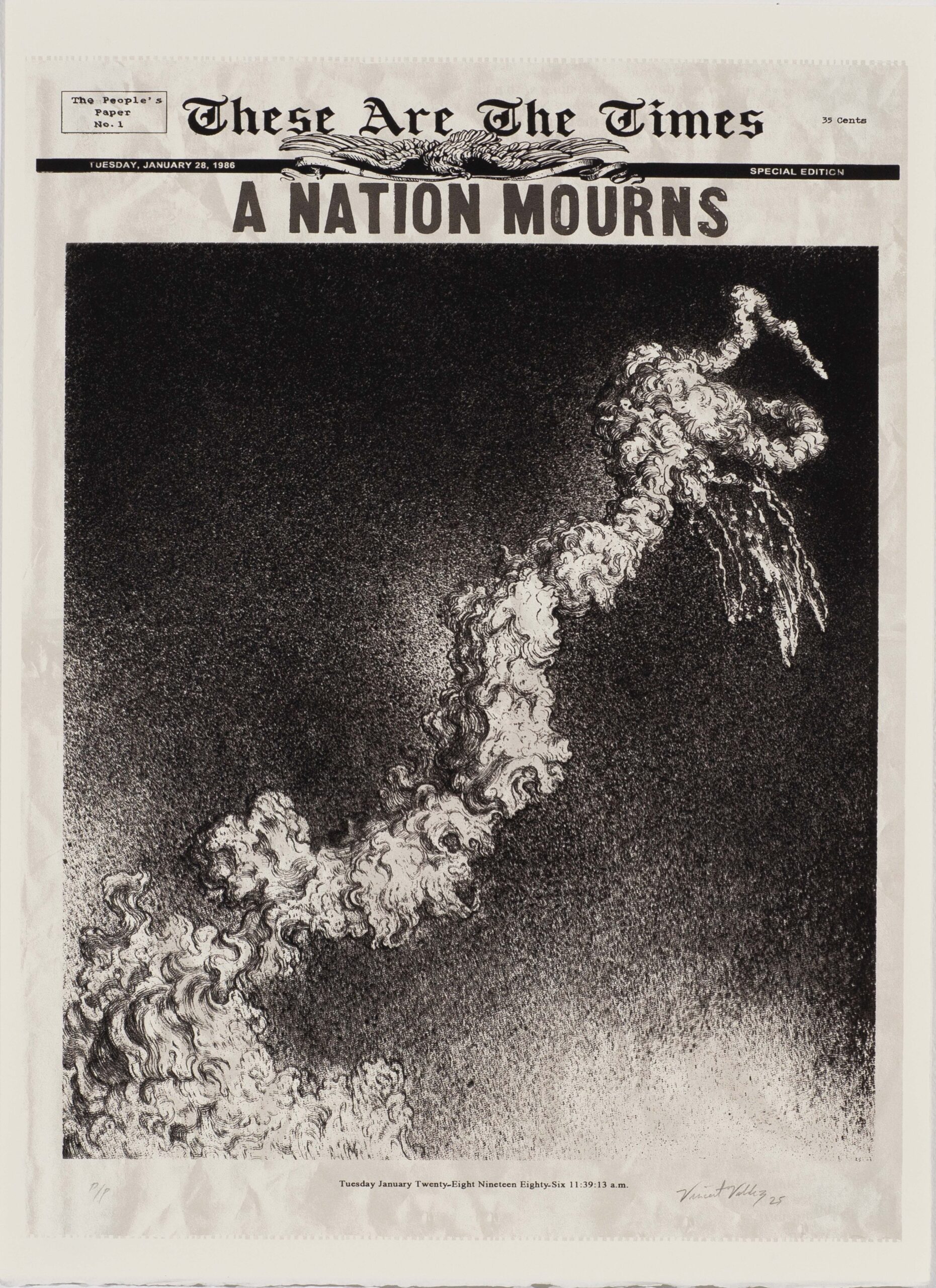 Vincent Valdez, It Was a Very Good Year, 1986. Courtesy of Gary Lichtenstein Editions