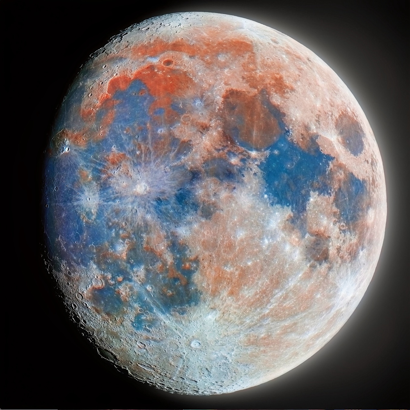 The Moon. High-fidelity image. Photograph by Andrew by McCarthy