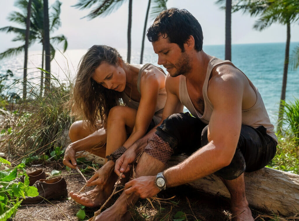 Dylan O'Brien, Rachel McAdams in Send Help
