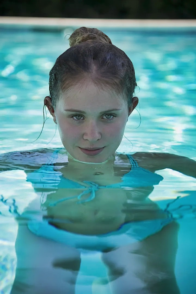 Eliza Scanlen in Sharp Objects in the water