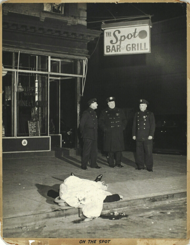 Weegee, On the Spot, 1939. Courtesy of ICP_Getty Images