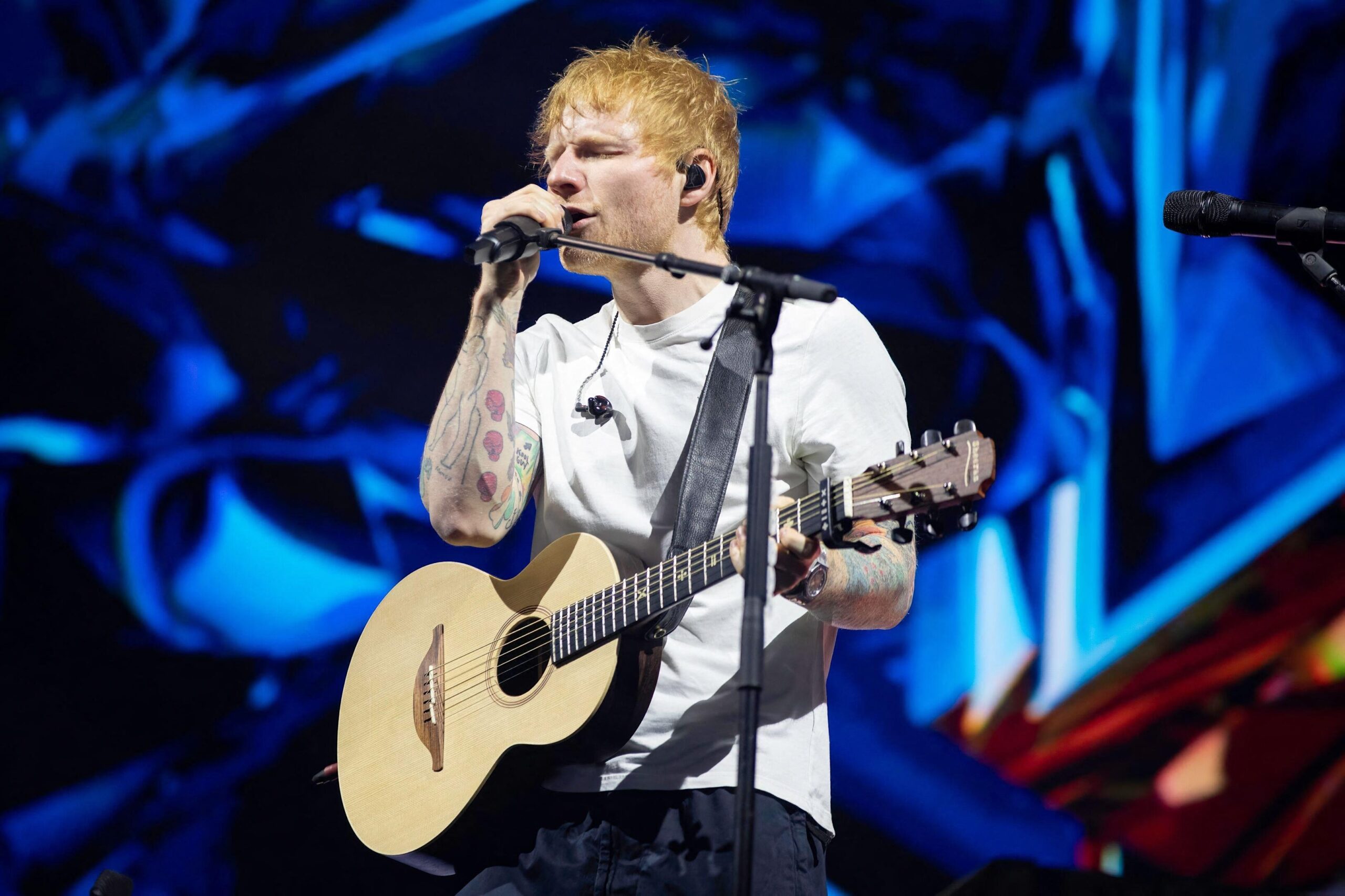 Ed Sheeran onstage